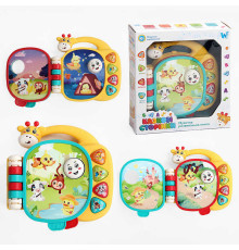 Музична книга "Казкові сторінки" W-01430 (72) "WToys", ОЗВУЧУВАННЯ УКРАЇНСЬКОЮ МОВОЮ, пісні, казки, віршики, підсвічування, в коробці