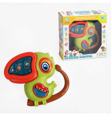 Музична пташка W-02655 (120) "WToys", ОЗВУЧУВАННЯ УКРАЇНСЬКОЮ МОВОЮ, підсвічування, ноти, казки, пісні, в коробці