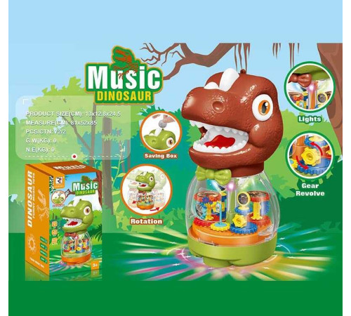 Скарбничка ZR 180-6 (72/2) мелодії, звукові ефекти, підсвічування, колесо вільного ходу, рухомі шестерні, в коробці