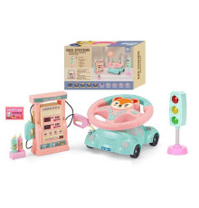 Кермо 2192 E-47 Штрих=91784 (24) ЛИСИЧКА, світлофор, заправна станція, підсвічування, звук, мелодії, машина-підставка, в коробці