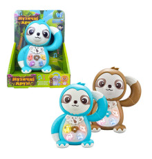 Музична іграшка 99186 (120/2) "WToys", "ЛІНИВЕЦЬ", 2 кольори, ОЗВУЧУВАННЯ УКРАЇНСЬКОЮ МОВОЮ, пісні, казки, віршики, підсвічування, цифри, звуки тварин, в коробці