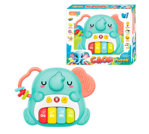 Піаніно "Слон Мирон" 39049 (48) "WToys", ОЗВУЧУВАННЯ УКРАЇНСЬКОЮ МОВОЮ, 8 пісень, 8 скоромовок, 8 казок, цифри, підсвічування, в коробці – в наличии! Купите сейчас у KAZKOVA Піаніно "Слон Мирон" 39049 (48) "WToys", ОЗВУЧУВАННЯ УКРАЇНСЬКОЮ МОВОЮ, 8 пісень, 8 скоромовок, 8 казок, цифри, підсвічування, в коробці – в наличии! Купите сейчас у KAZKOVA
