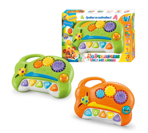 Навчалочка для малюка 85825 (72/2) "WToys", 2 кольори, ОЗВУЧУВАННЯ УКРАЇНСЬКОЮ МОВОЮ, мелодії, підсвічування, шестерні, в коробці – в наличии! Купите сейчас у KAZKOVA Навчалочка для малюка 85825 (72/2) "WToys", 2 кольори, ОЗВУЧУВАННЯ УКРАЇНСЬКОЮ МОВОЮ, мелодії, підсвічування, шестерні, в коробці – в наличии! Купите сейчас у KAZKOVA