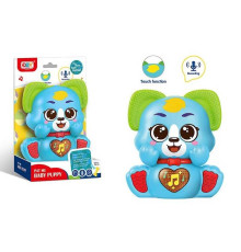 Музична іграшка O 13802 (96/2) гумові прорізувачі, мелодії, звуки, підсвічування, запис та відтворення голосу, сенсорна ділянка, на батарейках, в коробці