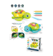 Черепашка 168-43 (60) 2 кольори, підсвічування, проєктор, мелодія, колеса вільного ходу, в коробці