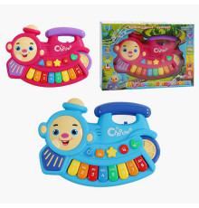 Піаніно музичне 58367 (60) "WToys", ОЗВУЧУВАННЯ УКРАЇНСЬКОЮ МОВОЮ, музичні ноти, цифри, мелодії, пісні, підсвічування, в коробці