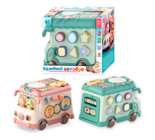 Розвивальний автобус 21696 (18) "WToys", ОЗВУЧУВАННЯ УКРАЇНСЬКОЮ МОВОЮ, підсвічування, пальчикові ігри, сортер за формами, пискавка, брязкальця, тріскачка, регулювання гучності, барабан, піаніно, мелодії, ноти, 4 казки, пісні, телефончик з двома – в наличии! Купите сейчас у KAZKOVA Розвивальний автобус 21696 (18) "WToys", ОЗВУЧУВАННЯ УКРАЇНСЬКОЮ МОВОЮ, підсвічування, пальчикові ігри, сортер за формами, пискавка, брязкальця, тріскачка, регулювання гучності, барабан, піаніно, мелодії, ноти, 4 казки, пісні, телефончик з двома – в наличии! Купите сейчас у KAZKOVA