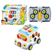 Музичний бізібус 45585 (12) ) “WToys”, ОЗВУЧУВАННЯ УКРАЇНСЬКОЮ МОВОЮ, пісні, ноти, сортер, в коробці