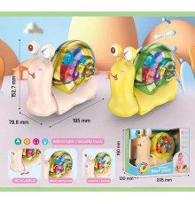 Равлик CL 201 (48/2) 2 кольори, 2 режими роботи, підсвічування, мелодія, колеса вільного ходу, рухомі шестерні, у коробці