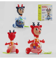 Музичне оленятко 10422 (60) "WToys", ОЗВУЧУВАННЯ УКРАЇНСЬКОЮ МОВОЮ, шестерні, пісня, підсвічування, автоматичний рух, в коробці