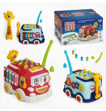 Розвивальний Бус 28140 (48) "WToys", ОЗВУЧУВАННЯ УКРАЇНСЬКОЮ МОВОЮ, світло, казки, пісні, рухливі шестерні, магнітна риболовля, каталка, в коробці