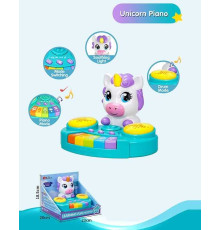 Піаніно 35869 A (16/2) барабан, 4 музичних інструменти, звуки тварин, мелодії, підсвічування, в коробці
