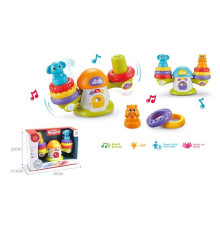 Музична розвиваюча іграшка "Веселі ваги" QF 366-043 (36) , ОЗВУЧУВАННЯ УКРАЇНСЬКОЮ МОВОЮ, абетка, цифри, дитячі пісні, підсвічування, в коробці