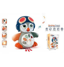 Пінгвін 8001 CA (36) рухомі елементи, колесо вільного ходу, підсвічування, пісні англ. мовою, від батарейок, звук серцебиття, два режими, в коробці