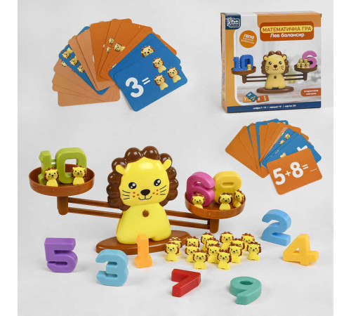 гр Балансир "Лев" 32846 (12/2) “4FUN Game Club”, 54 елементи, 3 рівні гри, 30 двосторонніх карток, цифри від 1 до 10, в коробці гр Балансир "Лев" 32846 (12/2) “4FUN Game Club”, 54 елементи, 3 рівні гри, 30 двосторонніх карток, цифри від 1 до 10, в коробці