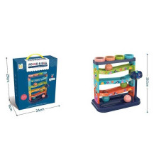 Гра з кулькою 868-95 (48) "Стукалка-лабіринт", 4 кульки, молоточок, в коробці