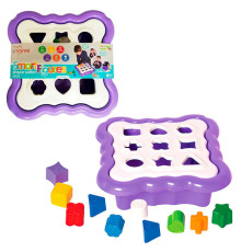 гр Іграшка сортер "Розумні фігурки" (фіолетовий) 39520 10 ел. (5) "Tigres", у сітці