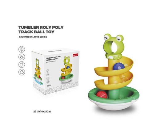 Гра з кулькою 889-10 (24) “Жабеня”, 2 кульки, основа-нелягайко, в коробці