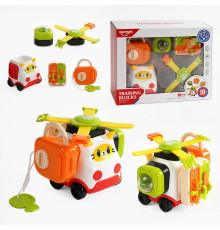 Бізіборд HE 8083 (36) пальчикові ігри, фіджет, замок із ключиком, сфера з кульками, вивчення цифр, в коробці