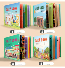 Логічна книжка C 74270 (40) 10 сторінок із завданнями, картинки, липучки, у плівці