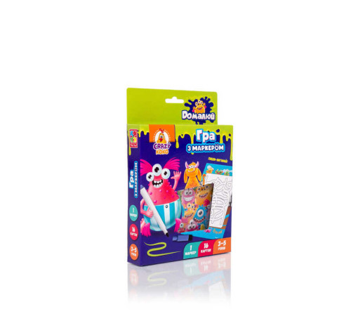 гр Пиши та витирай "Монстрики" укр. - VT5010-18 (24) "Vladi Toys", 16 карточок, маркер гр Пиши та витирай "Монстрики" укр. - VT5010-18 (24) "Vladi Toys", 16 карточок, маркер
