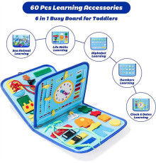 Логічна папка С 60512 (50) липучки, пальчикові ігри, фетрові елементи, у пакеті