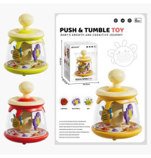 Дзига AY 001 (36) 3 види, ВИДАЄТЬСЯ МІКС, розмір: 15х15х20 см, помпа, комахи, кульки, обертається, в коробці