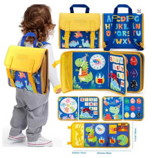 Логічна папка C 73093 (40) фетрова, елементи на липучках, цифри, кольори, форми, годинник, в пакеті