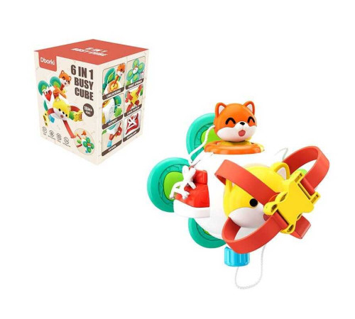 Логічна гра XQS 2089 A (80) 6 в 1, бізі-кубик, в коробці