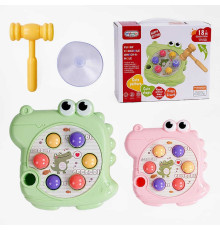 Стукалка 668-228 (72) 2 кольори, “Крокодил”, молоточок, 6 осередків, в коробці