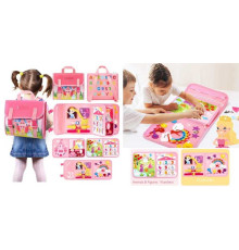 Логічна папка C 73094 (40) фетрова, елементи на липучках, цифри, кольори, форми, шнурівка, в пакеті