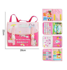 Логічна папка 25073 (40) фетр, застібки, рахівничка, шнурівка, ремінці, одяг, годинник, рухомі елементи