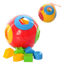 гр Сортер "Розумний малюк" 2247 (18) "Technok Toys", 6 геометричних фігур, 14см, в сітці