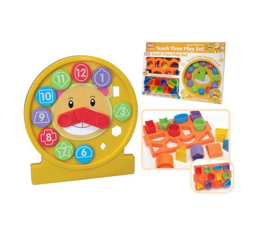 Логічна гра 5379 (24) годинник, сортер, 12 елементів, в коробці