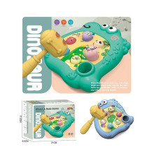 Стукалка DK 1 A (96/2) 2 кольори, “Динозавр”, 1 молоточок, в коробці