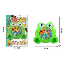 Стукалка 367-25 A (60/2) "Жабка", молоточок, 8 фігурок, на листі