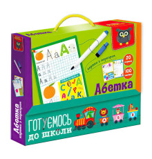 гр Картки з маркером "Готуємось до школи: Абетка" (укр) VT5010-21 (18) "Vladi Toys"