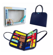 Логічна папка 432-4 A (40) ремінці, липучка, пряжки, мотузок, блискавка, у коробці