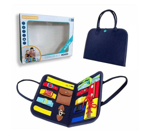 Логічна папка 432-4 A (40) ремінці, липучка, пряжки, мотузок, блискавка, у коробці