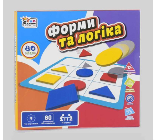 гр Розвиваюча гра "Форми та логіка" UKB-B 0034 (24) "4FUN Game Club", українською мовою, в коробці – в наличии! Купите сейчас у KAZKOVA гр Розвиваюча гра "Форми та логіка" UKB-B 0034 (24) "4FUN Game Club", українською мовою, в коробці – в наличии! Купите сейчас у KAZKOVA