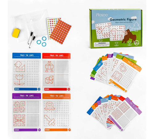 Логічна книжка С 47859 (36) 30 карток, 2 фломастери, в коробці