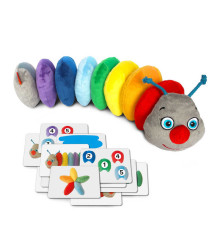 гр М`яка розвиваюча іграшка MC 040701-01 "Гусениця Rainbow" (8) "Масік", в сумці