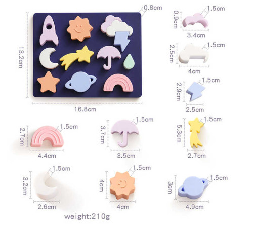 Логічна дошка C 64048 (156) сортер за формою, гумова, 12 гумових фігурок, в пакеті