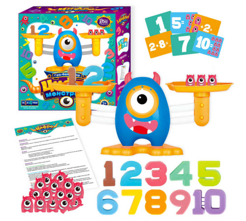 гр Балансир "Цифро Монстрики" 27977 (12) "4FUN Game Club", 3 рівні складності, в коробці гр Балансир "Цифро Монстрики" 27977 (12) "4FUN Game Club", 3 рівні складності, в коробці