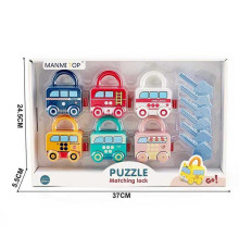 Замочки MT 033582 D (20) 6 замочків, 6 ключів, в коробці