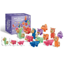 Розвиваюча гра 1254 (24) "Тваринки", сортер, 26 елементів, гумові фігурки тварин, в коробці