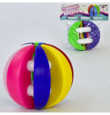 гр "Розвиваюча куля" 114/14 (11) 8 різнокольорових полусфер, пакет, "BAMSIC"