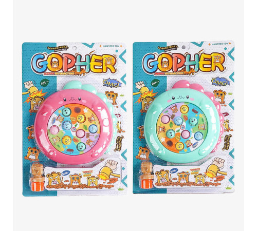 Стукалка 367-29 A (60/2) 2 кольори, "Динозаврик", молоточок, на листі