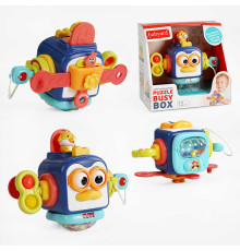 Розвивальний куб BY 216 (48/2) “Пташка”, pop it, тріскачка, пальчикова гра, замочок, прорізувач, в коробці