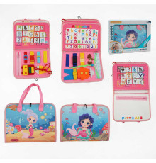 Логічна папка 432-16 A (40) фетр, англійський алфавіт, назви та зображення тварин, ремінці, мотузок, блискавки, липучки, в коробці